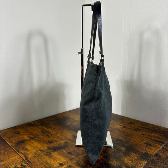 FENDI FF Vintage Jersey Tote Bag Gray - Picture 4 of 16